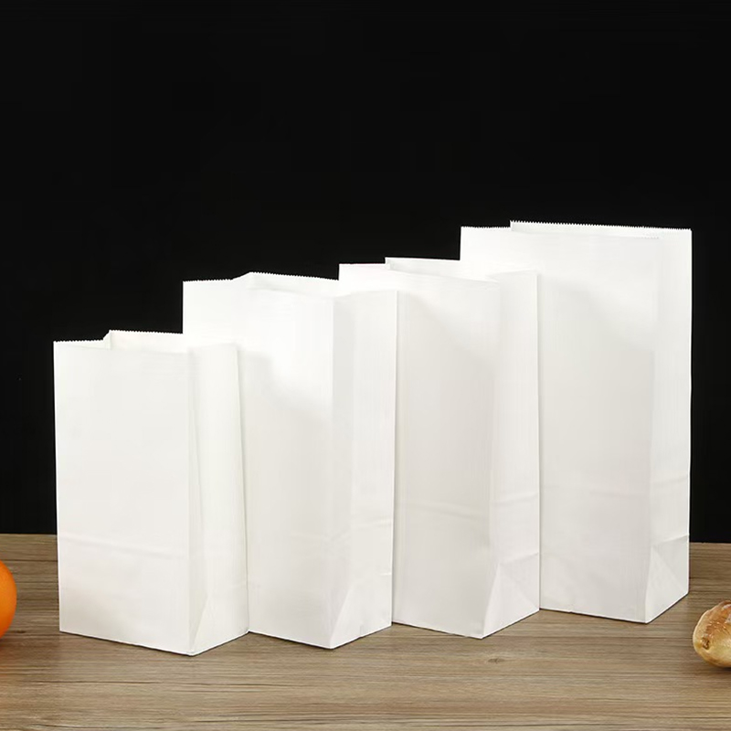 Eco-Friendly Recyclable Paper Grocery Bags: Brown Kraft & White Virgin Paper Options