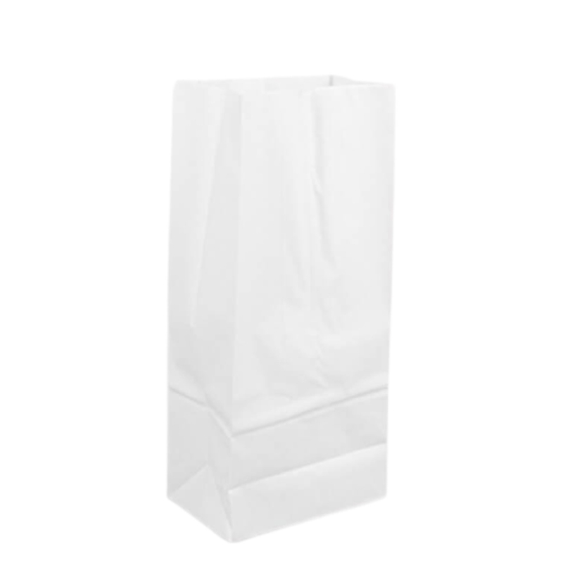 Eco-Friendly Recyclable Paper Grocery Bags: Brown Kraft & White Virgin Paper Options